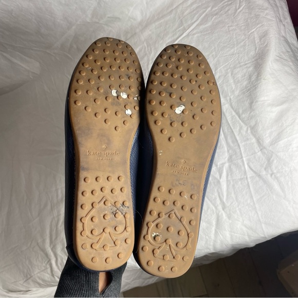 Kate spade Navy Leather Loafers - Picture 3 of 5